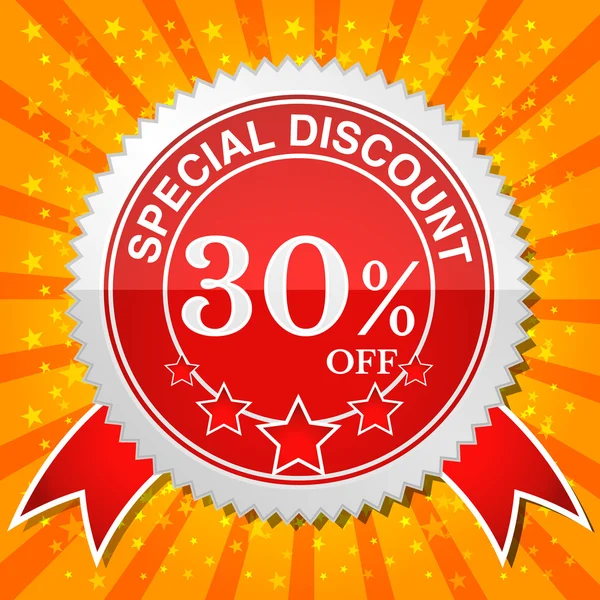 Special Discount 30% Off — Stock Vector