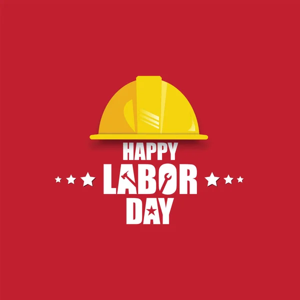 Happy Labor Day Banner Design Template Vector Illustration — Stock Vector