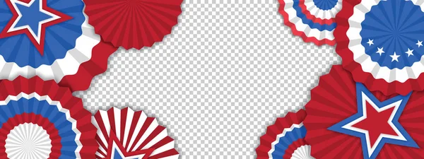 미국의 독립기념일 템플릿 색으로 그려져 플라이어 레이아웃 포스터를 디자인 — 스톡 벡터