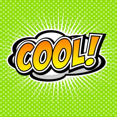 Sakin ol! Komik konuşma balonu, çizgi film.