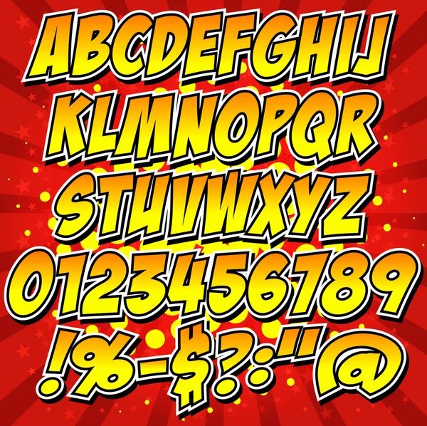 çizgi roman tarzı alfabe koleksiyonu kümesi