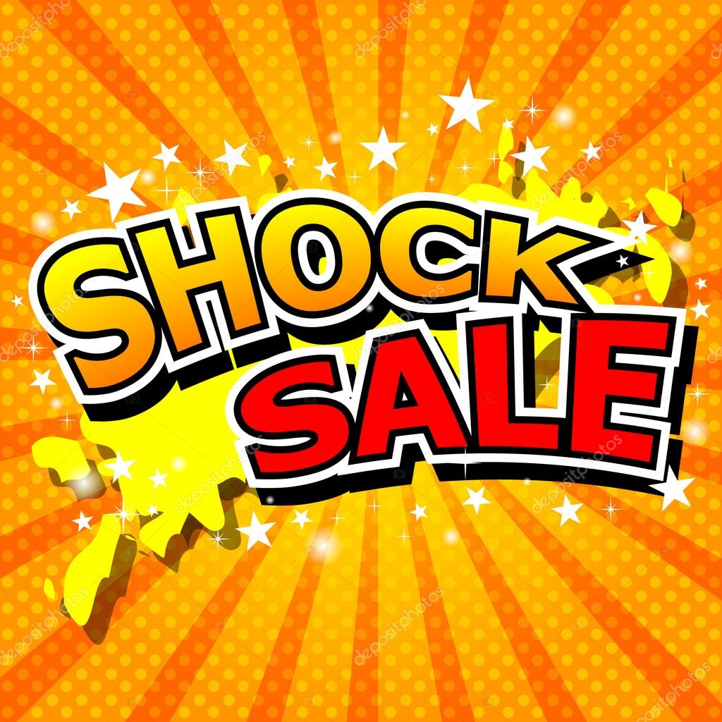 Shock Sale Vector illustrator EPS 10. Stock Vector Image by #94309042