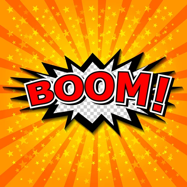 Boom! - Comic Speech Bubble, Desenhos animados —  Vetores de Stock