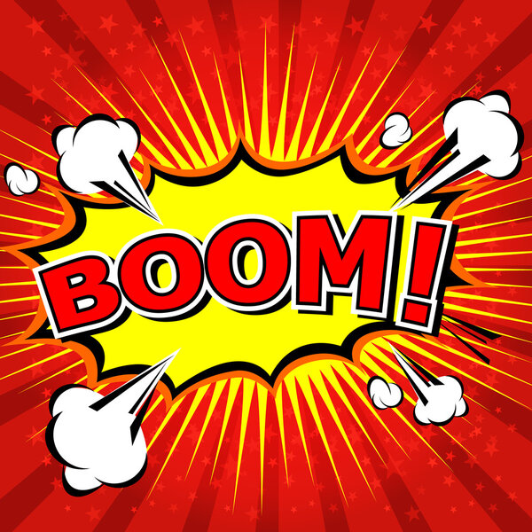 Бум! - Comic Speech Bubble, мультфильм
