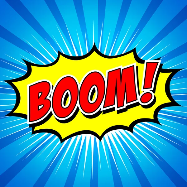Boom! -Komik konuşma balonu, çizgi film