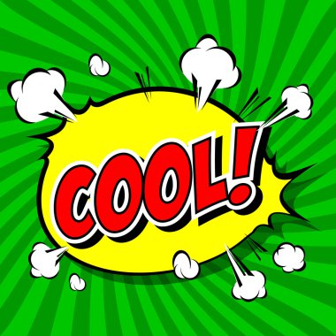 Sakin ol! Komik konuşma balonu, çizgi film.