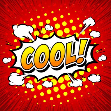 Sakin ol! Komik konuşma balonu, çizgi film.