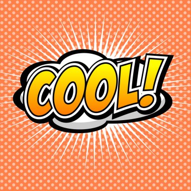 Sakin ol! Komik konuşma balonu, çizgi film.