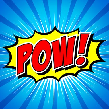 Pow! -Komik konuşma balonu, çizgi film