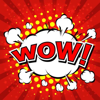 Vay canına! Komik konuşma balonu, çizgi film