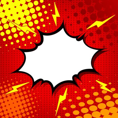 Komik konuşma balonu, çizgi film.