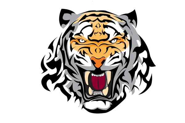 Tiger tattoo vector — Stock Vector