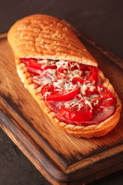 Panini. İtalyan burgerleri. Sebzeli ve etli panini..