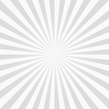 Beyaz ve gri sunburst desen arka plan