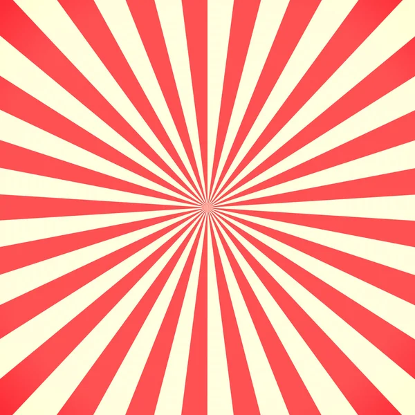 白と赤のサンバースト パターン背景 — ストック写真