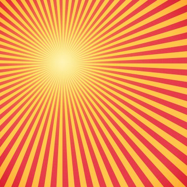Kırmızı ve sarı sunburst daire ve arka plan