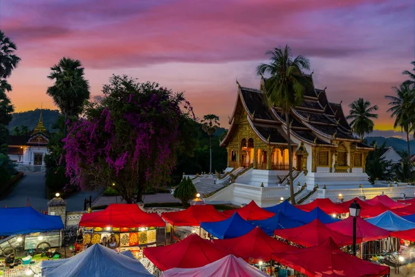 Luang Prabang Laos Taki Gece Hediyelik Eşya Pazarı — Stok fotoğraf