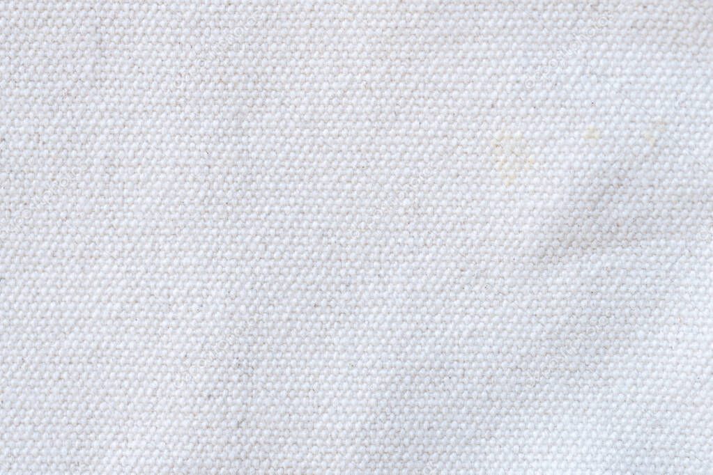 Close up white fabric texture and background with copy space