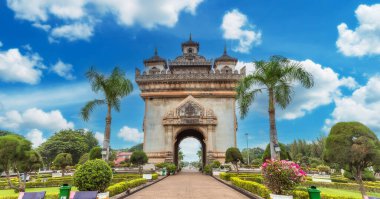 Tam zafer kapısı Vientiane, Laos anlamı Patuxai