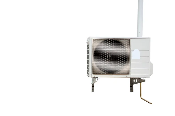 Unit of Air Conditioner on isolated white with clipping path. — Stock Photo, Image