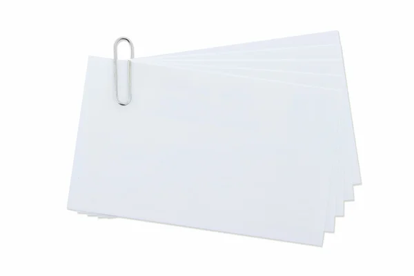 Paperclip en blanco aislado con ruta de recorte . —  Fotos de Stock