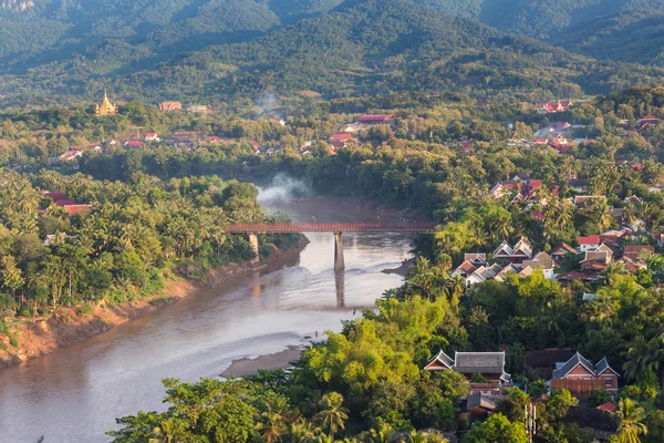 Viewpoint and landscape in luang prabang, Laos. — Stock Photo, Image