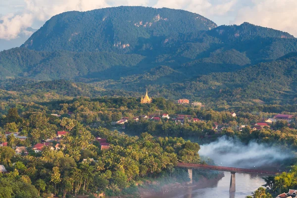 Bakış açısı ve luang prabang, laos, peyzaj.