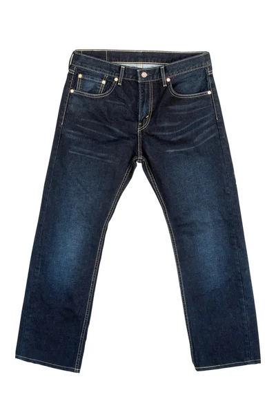 Jeans auf isoliertem weißem Hintergrund — Stockfoto