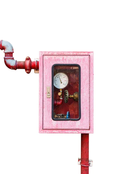 Kontrollant av vatten sprinkler och brandbekämpning system på isolat — Stockfoto