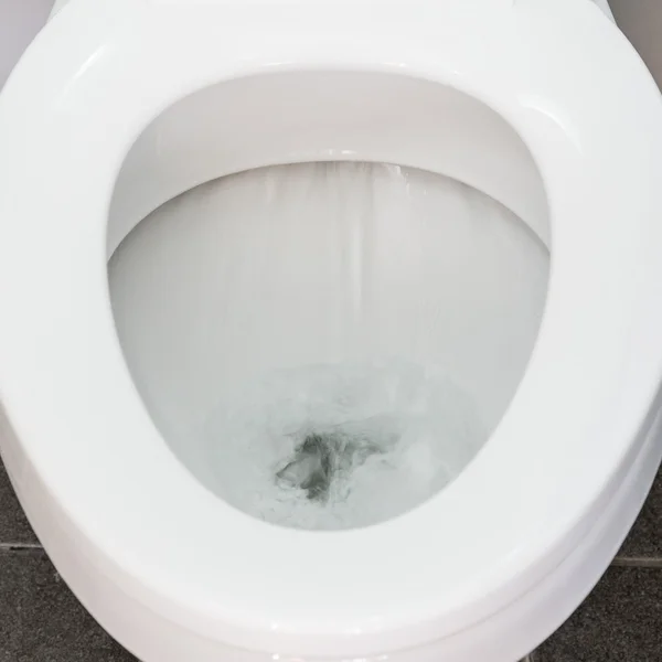 Toilet Flushing Water close up — Stock Photo, Image