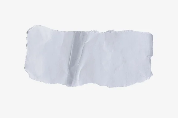 Papel rasgado branco em isolado . — Fotografia de Stock