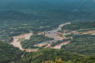 Luang prabang, Laos lannscape için görünümü.