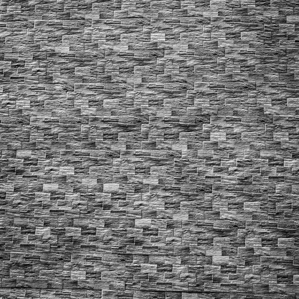 Black and white brick wall background and texture — Stock Photo, Image