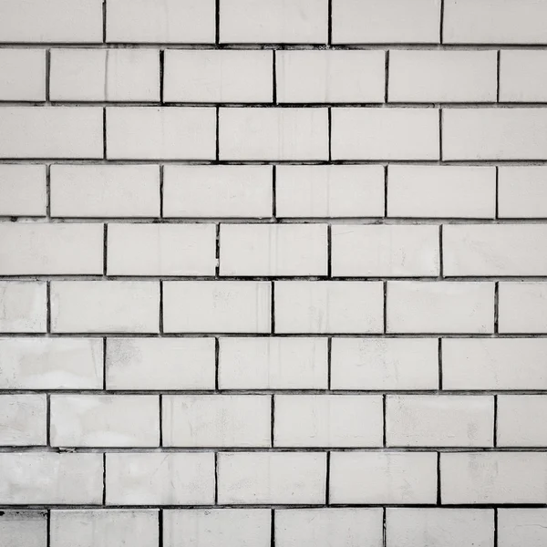 White brick wall background and texture — Stock Photo, Image