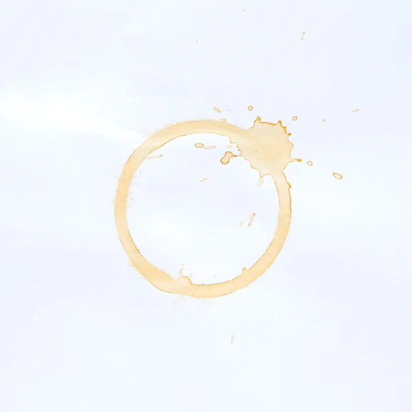 Coffee Stains and coffee cup stains on white background. — Stock Photo, Image