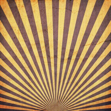 Sunburst retro arka plan ve yinelenen eski kağıt doku