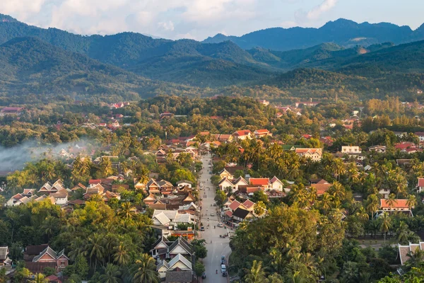 luang prabang, laos noktasında görünümü.