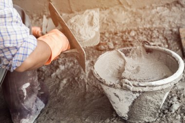 Sıvacı beton görevli duvar ev İnşaat Sanayi