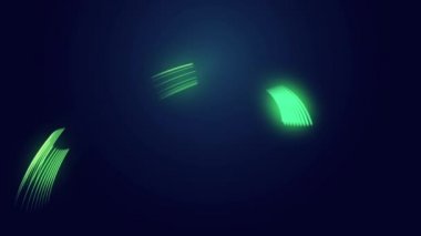 soyut yeşil neon hatları arka plan