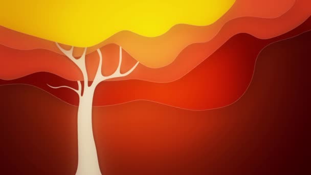 Абстрактное дерево — стоковое видео
