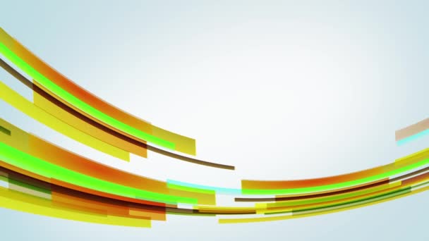 Animation avec des lignes jaunes colorées circulant de gauche à droite, boucle 