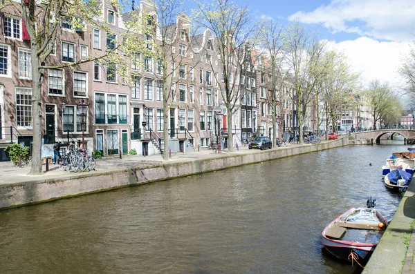 Amsterdam kanal sahne