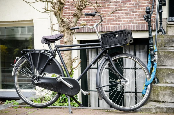암스테르담 거리 자전거 — 스톡 사진