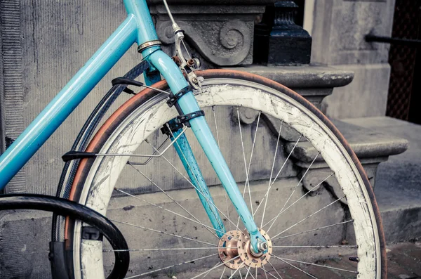 Деталь вінтажного велосипеда — стокове фото