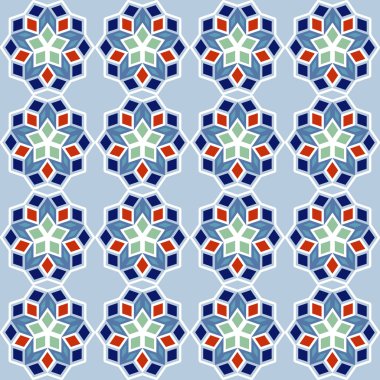 Süs seamless modeli, Arapça veya İskandinav Döşeme tarzı, vektör
