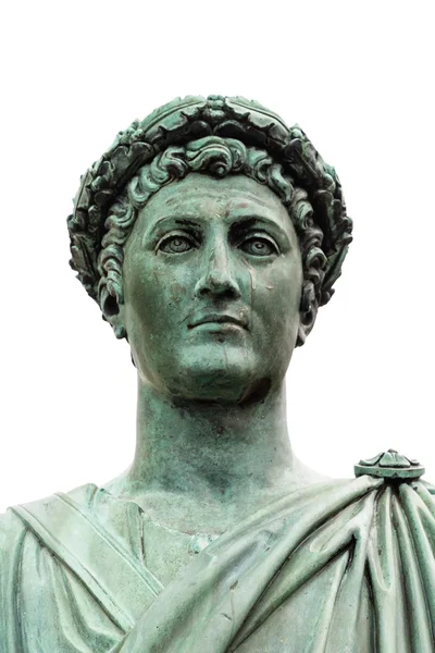 Standbeeld van Armand-Emmanuel Sophie Septimanie de Vignerot du Plessis, Duke Richelieu in een Romeinse toga en laurier krans — Stockfoto