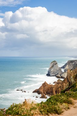Cabo da Roca uçurumlar, Portekiz. Avrupa'nın en batıdaki nokta.