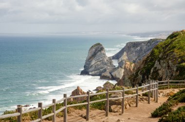 Cabo da Roca uçurumlar, Portekiz. Avrupa'nın en batıdaki nokta.