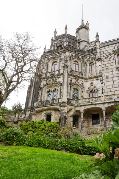 Neo-gothic palace in the park of Quinta da Regaleira. Portugal. — Stock Photo, Image