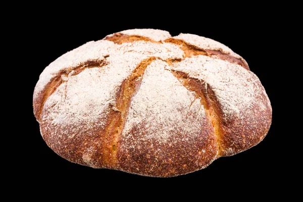Roti Rye Roti Buatan Sendiri Yang Baru Dipanggang Diisolasi Dengan — Stok Foto